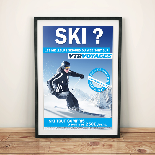 Affiche A3 VTR Voyages